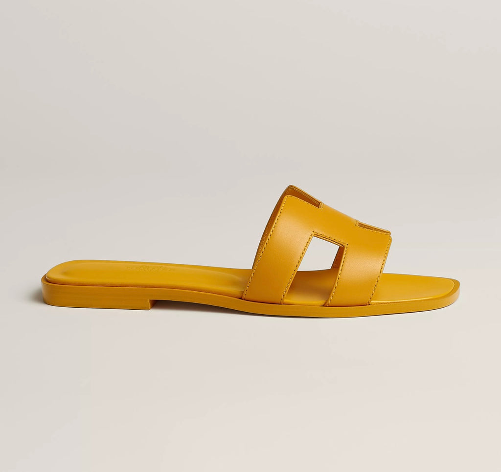 Sandales Oran Hermes Jaune Topaze