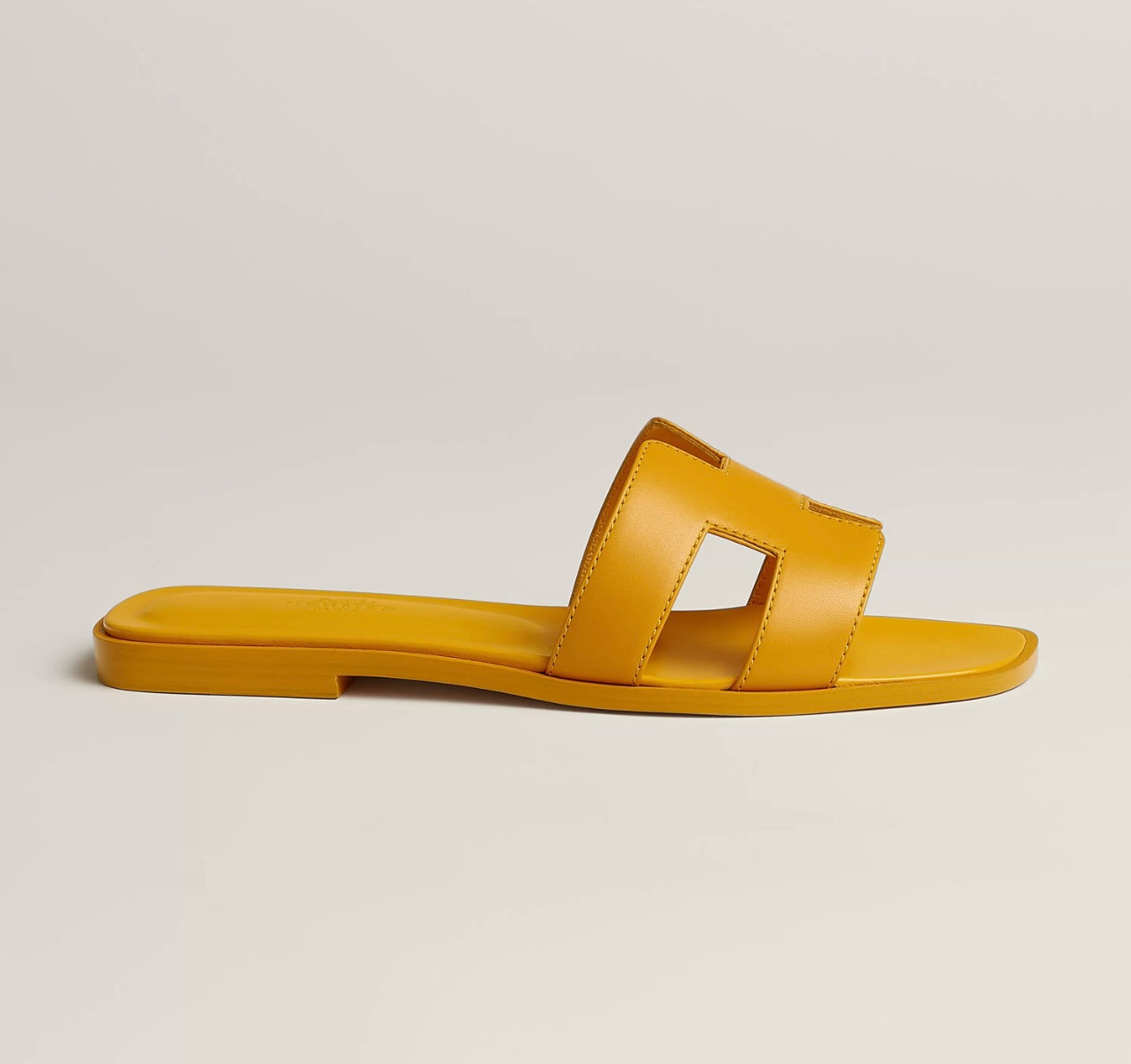 Sandales Oran Hermes Jaune Topaze