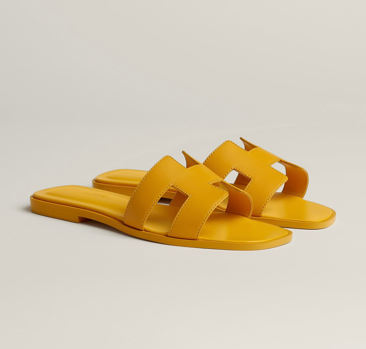 Sandales Oran Hermes Jaune Topaze