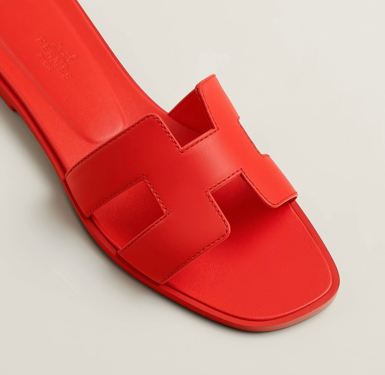 Sandales Oran Hermes Rouge Grenadine