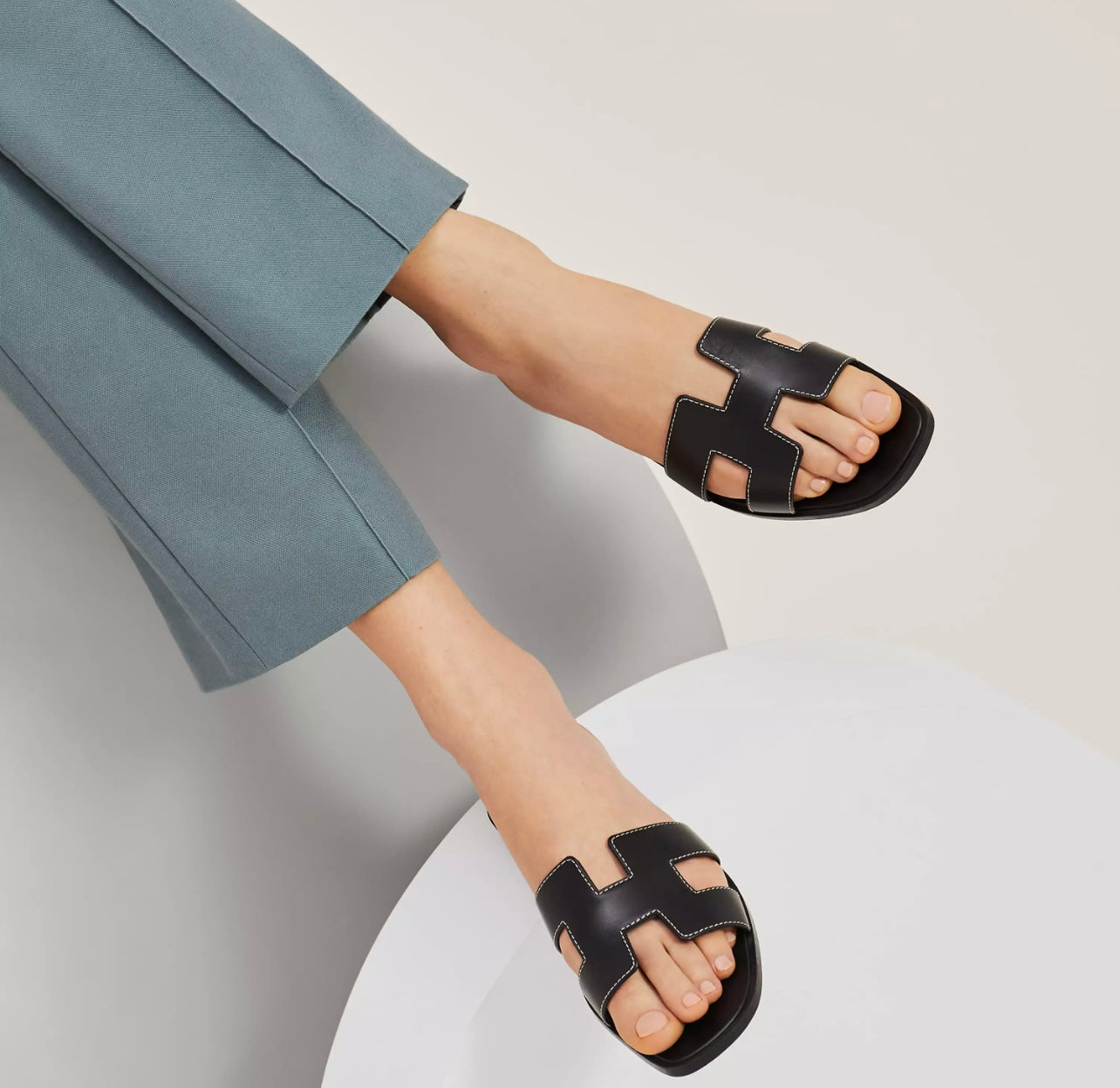 Sandales Oran Hermes Noir