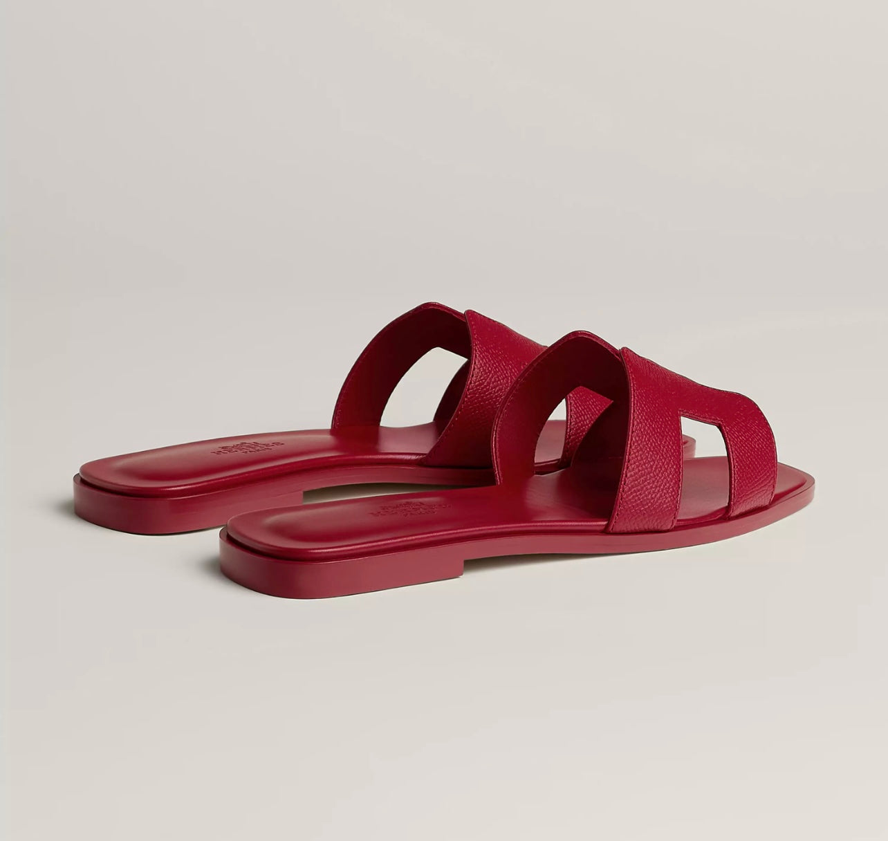 Sandales Oran Hermes Rose framboise