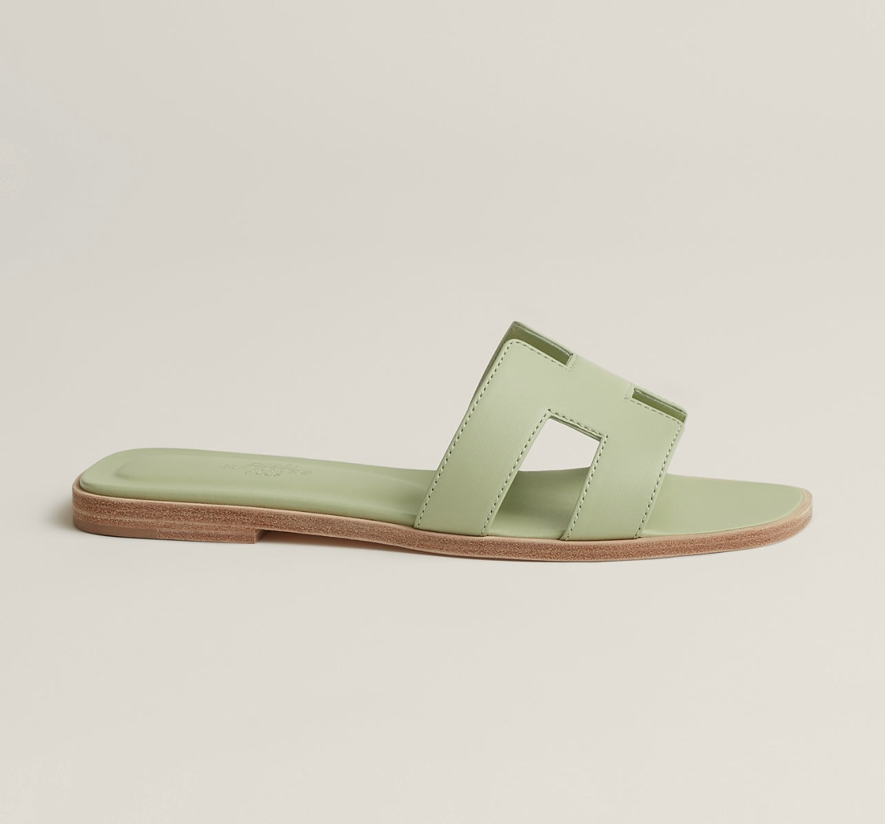 Sandales Oran Hermes Vert de Mer