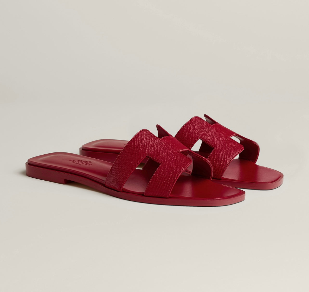 Sandales Oran Hermes Rose framboise