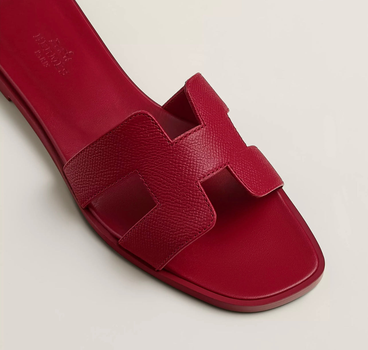 Sandales Oran Hermes Rose framboise