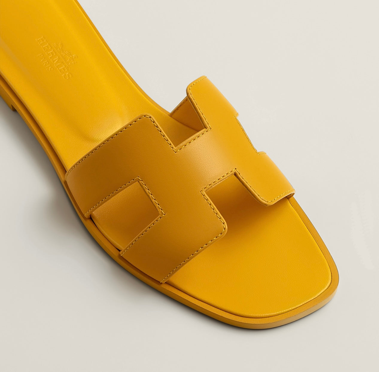 Sandales Oran Hermes Jaune Topaze