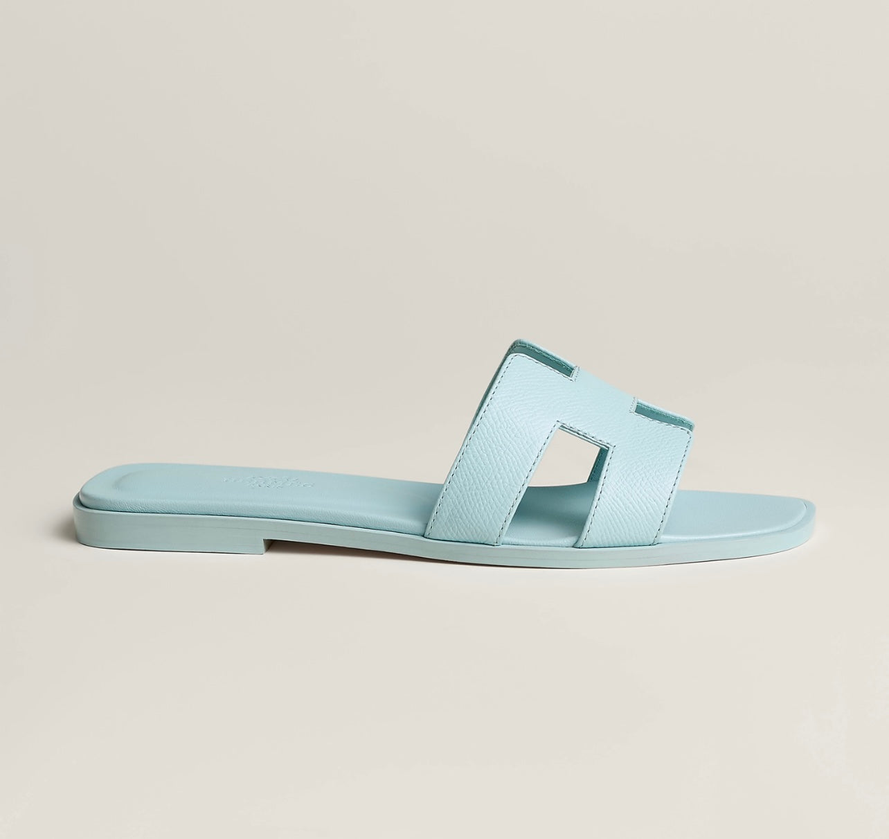 Sandales Oran Hermes Bleu brume