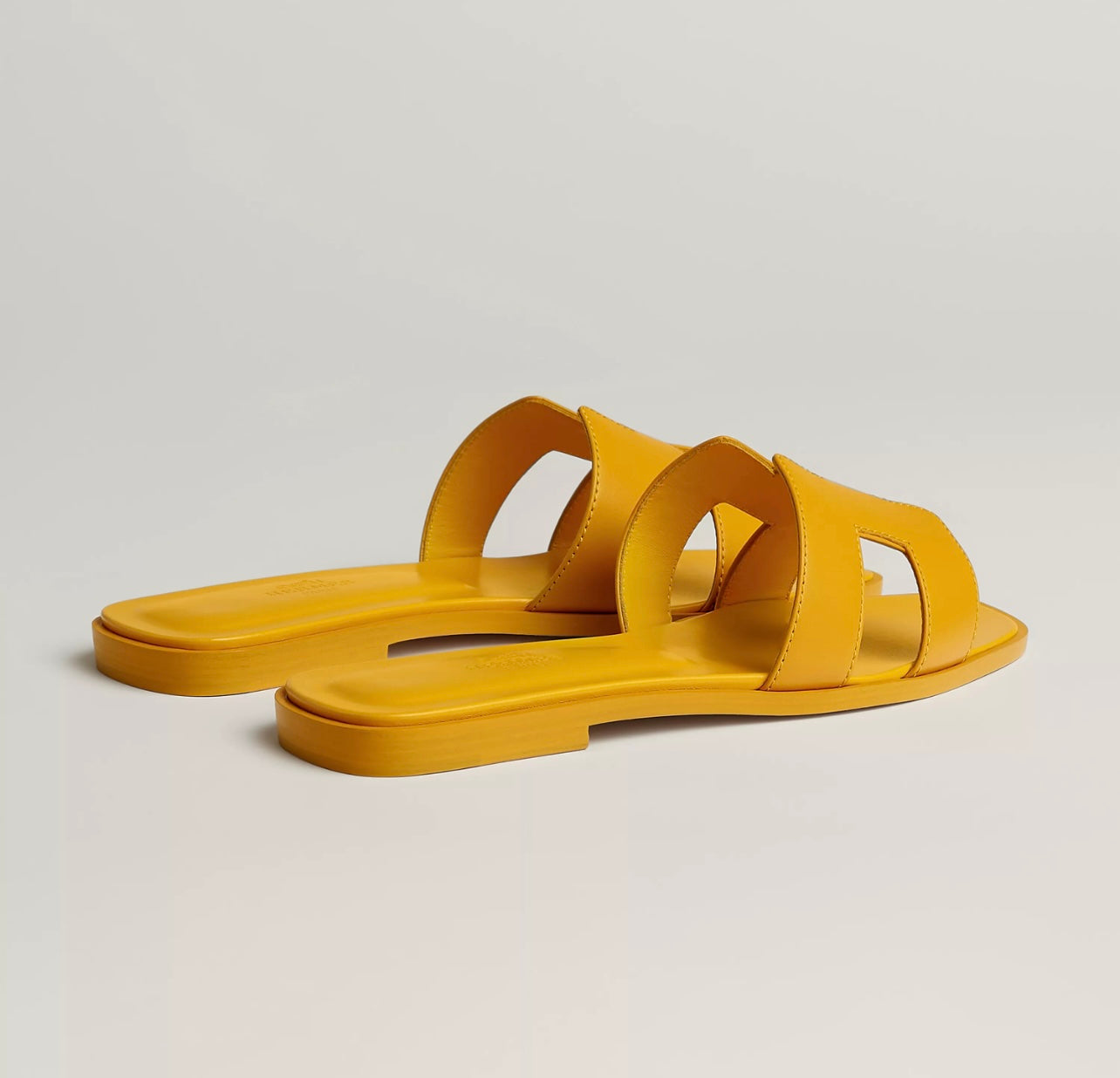Sandales Oran Hermes Jaune Topaze